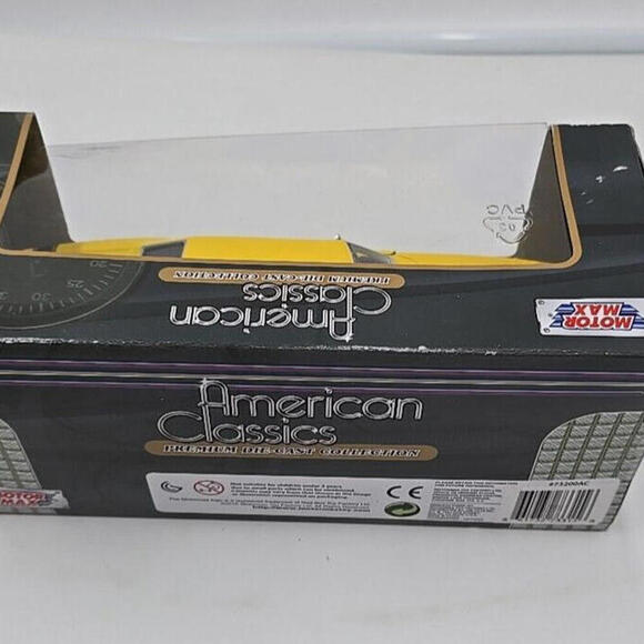 (New) 1969‎ Dodge Coronet Super Bee Yellow Motor Max 1:24 Diecast Model 73315 - Picture 6 of 8